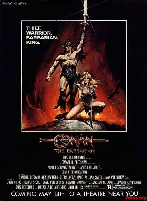 conan the barbarian movie poster. Top Five Movie Posters in the